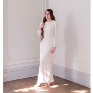 White Maxi sweater dress Dainty Jewels 4X